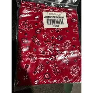 Longaberger Hostess LARGE SERVING TRAY Basket Liner Backyard Bandana Paisley